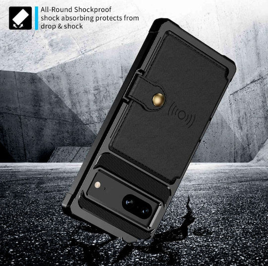 HappyCase Портмоне Силикон 0.5мм Черен (Google Pixel 7)