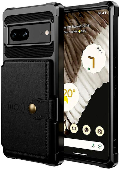 HappyCase Портмоне Силикон 0.5мм Черен (Google Pixel 7)
