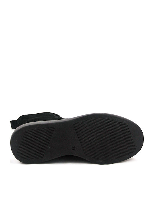 Leather Women's Ankle Boots Black