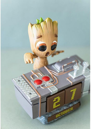Grupo Erik Ημερήσιο Διαρκές Marvel Groot Death Button Καφέ 12.3x13εκ.