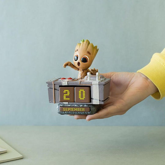 Grupo Erik Ημερήσιο Διαρκές Marvel Groot Death Button Καφέ 12.3x13εκ.