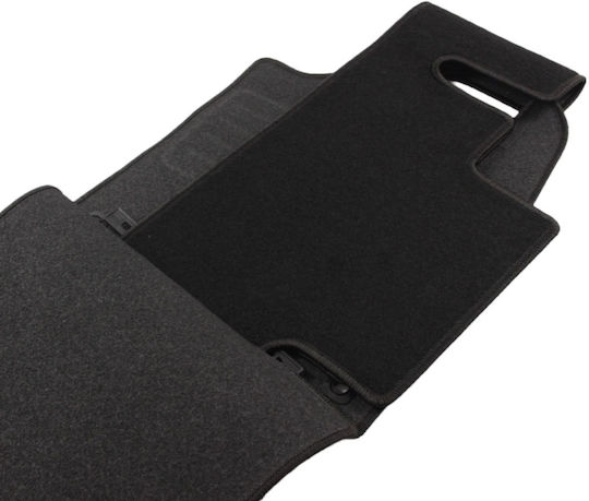 Petex Set of Front and Rear Mats 4pcs for Peugeot Partner Citroen Berlingo 2018+ Black