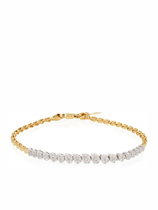 Vitopoulos Set with Necklace , Earrings & Ring from Gold 14K with Stones
