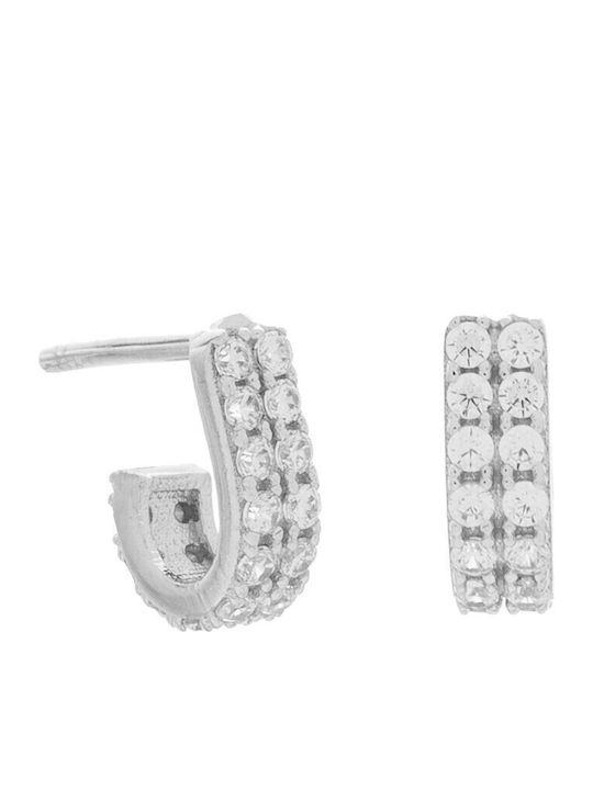 Vitopoulos Set with Necklace , Earrings & Ring from White Gold 14K with Stones