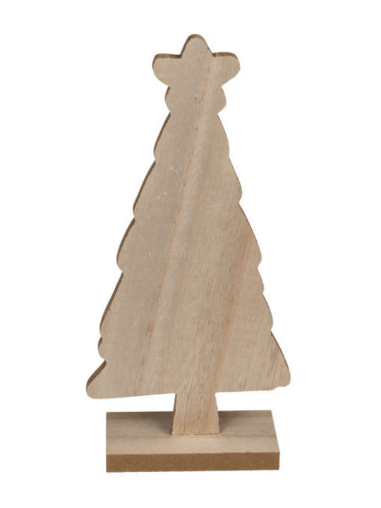 Christmas Decorative Wood Tree 25.5cm White