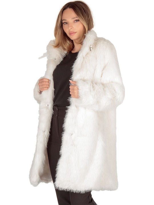 Women's Long Fur White