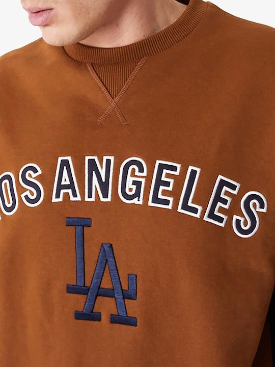 New Era La Dodgers Mlb Men's Sweatshirt brown