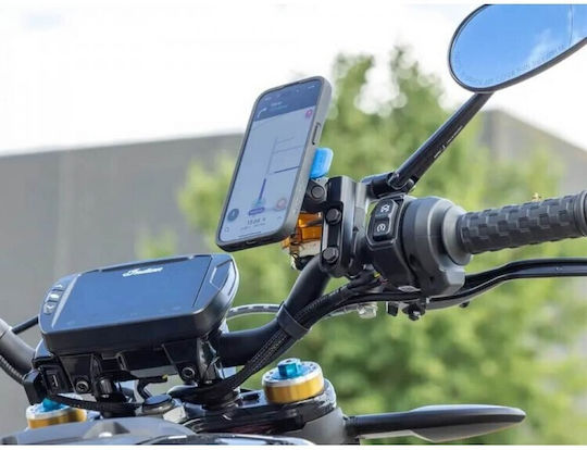 Quad Lock Βάση Κινητού Μοτοσυκλέτας με Κλιπ για τον Συμπλέκτη / Δοχείο Υγρών Φρένων