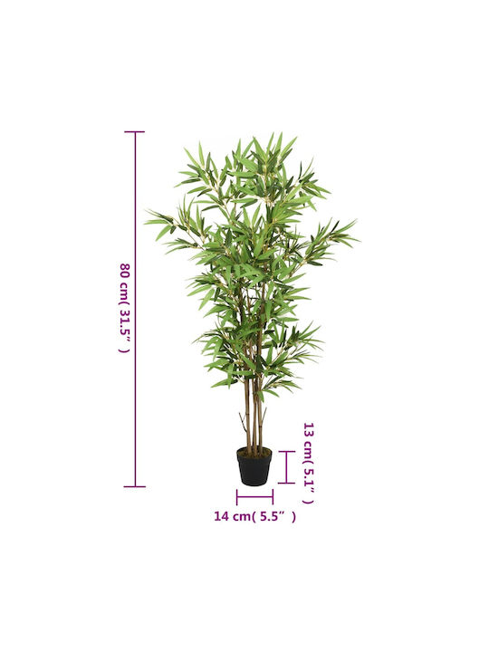 Artificial Plant in Pot Bamboo Green 80cm vidaXL