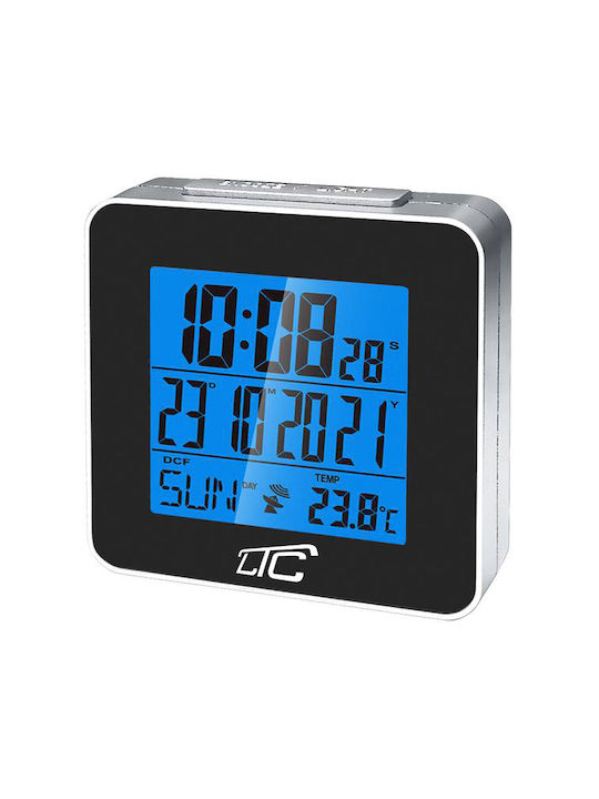 LTC Audio Tabletop Digital Clock LED with Alarm Clock Black LXSTP04C