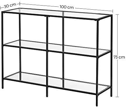 Конзолна маса Гълъбово Черно Д100xШ30xВ73cm