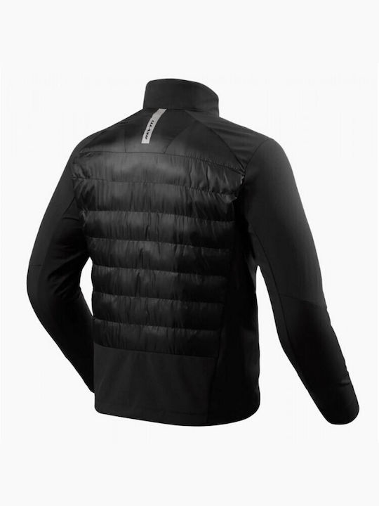 Rev'IT Winter Herren Motorradjacke Softshell Wasserdicht Schwarz