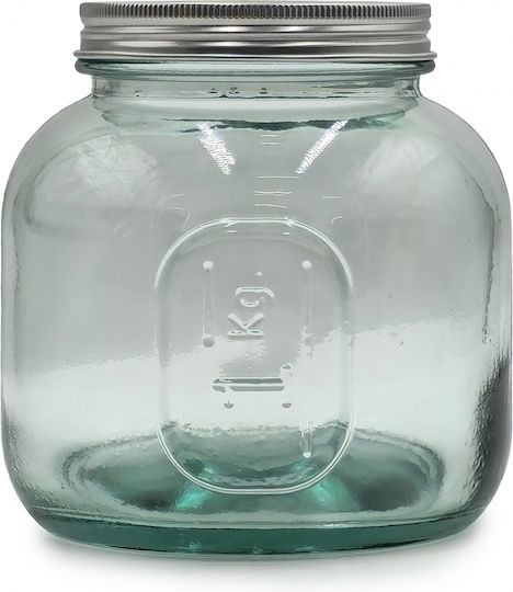 Glass Drops Glass Drops Allgemeine Verwendung Glas Vaso mit Deckel Transparent 1000ml