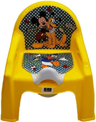 Dede Potty Chair Mickey with Lid Yellow