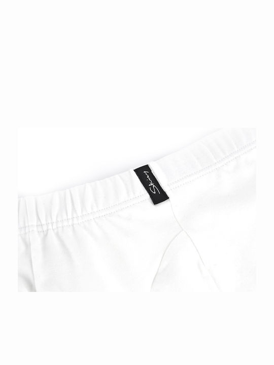 Slipuri pentru bărbați White 1Pachet