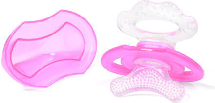 Babyono Silicone Teething Ring for 3 m+ Pink