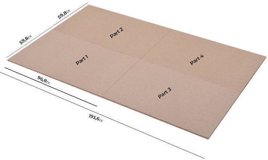 Baza de pat pentru pat pentru copii Bej 193.5x120cm
