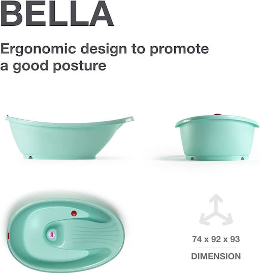 OK Baby Μπανιέρα Μωρού με Βάση Bella Πράσινη