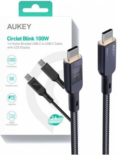 Aukey USB 2.0 Cable USB-C male - USB-C 18m (AKAUKKUCBMCC102)