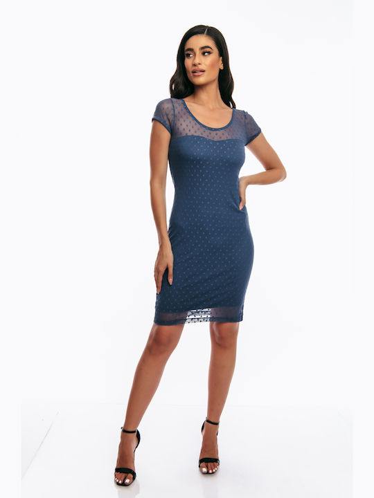 Boutique Mini Dress Blue