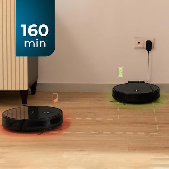 Cecotec Conga 2499 Ultra Genesis Σκούπα Ρομπότ με Έξυπνη Πλοήγηση & Απορρόφηση 2100Pa Μαύρη
