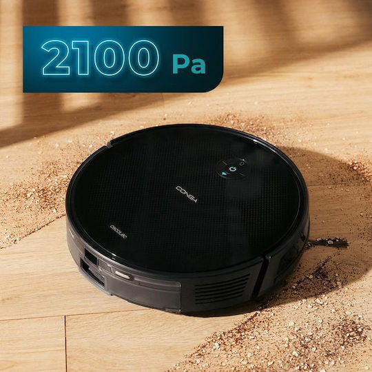 Cecotec Conga 2499 Ultra Genesis Σκούπα Ρομπότ με Έξυπνη Πλοήγηση & Απορρόφηση 2100Pa Μαύρη