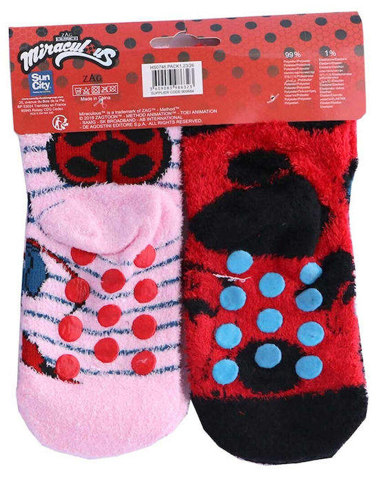 ZAG Kids' Socks Non-Slip Multicolour 2 Pairs