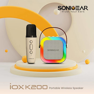 Sonic Gear Sistem Karaoke cu Microfon Fără Fir IOX K200 IOXK200W în Culoare Alb