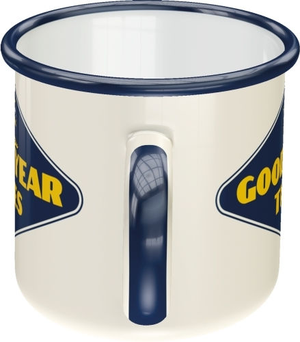 Nostalgic Art Goodyear Mug Enamel White 250ml