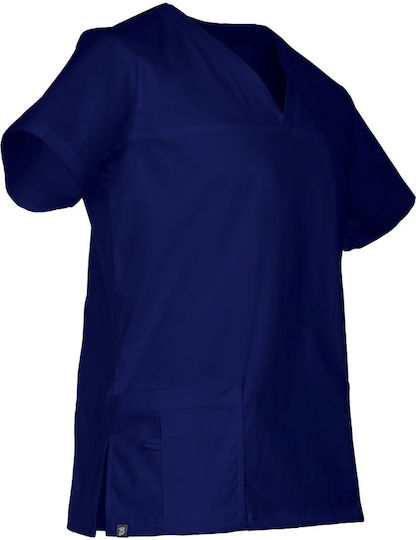 Be Unique Men's Navy Blue Medical Blouse Cotton and Polyester