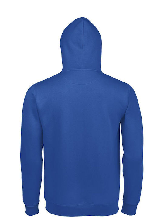 kirikoko Energy = milk x coffee Men's Sweatshirt with Hood & Pockets Blue