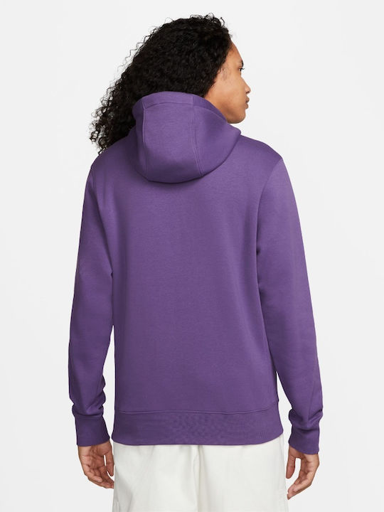 Nike Sportswear Men's Sweatshirt with Hood Purple