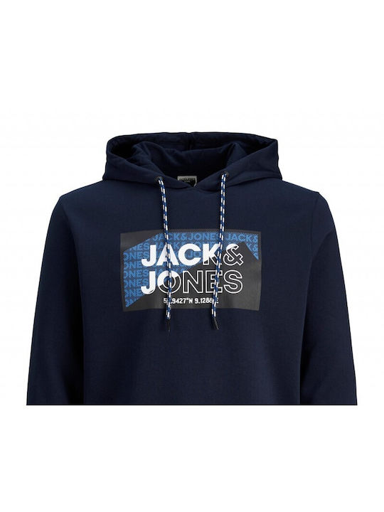 Jack & Jones Men's Sweatshirt with Hood Navy Blazer