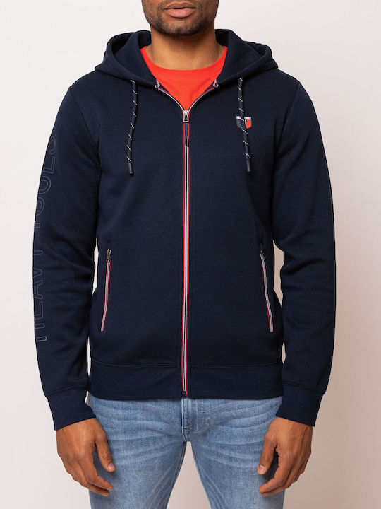Men's Sweatshirt with Navy Blue Hood