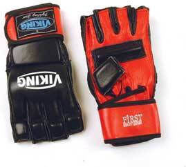 Viking Gs4001 MMA Handschuhe Leder Rot