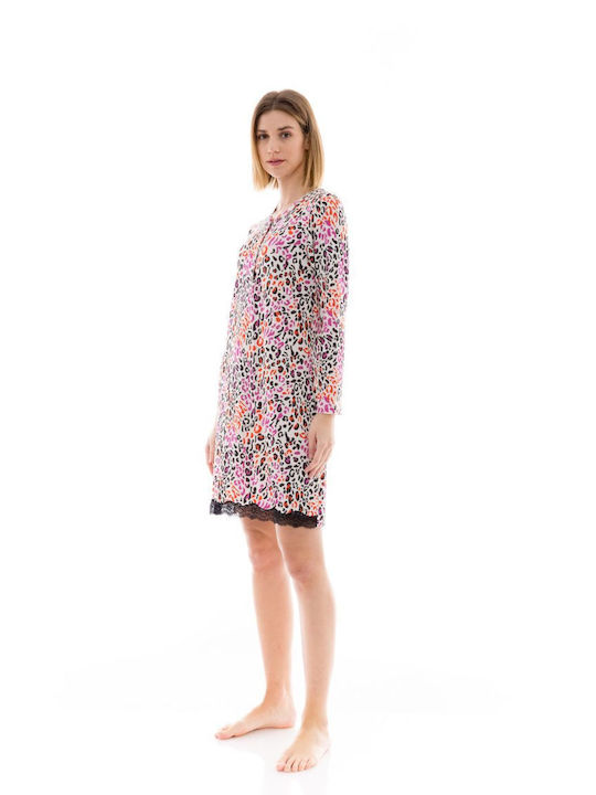 Pink Label Winter Women's Nightdress Pink