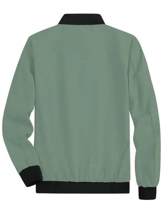 Luciano Faketti Men's Winter Bomber Jacket Green.