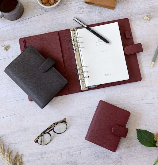 Filofax Ημερήσια Ατζέντα Norfolk A5 Μαύρη 21.5x24εκ.