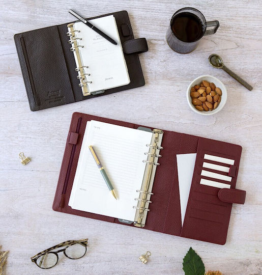 Filofax Ημερήσια Ατζέντα Norfolk A5 Μαύρη 21.5x24εκ.