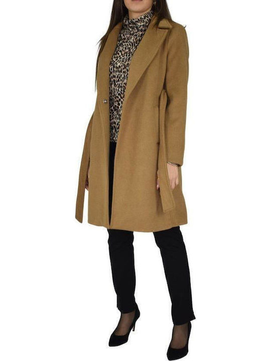 Damen Taba Mantel mit Knöpfen