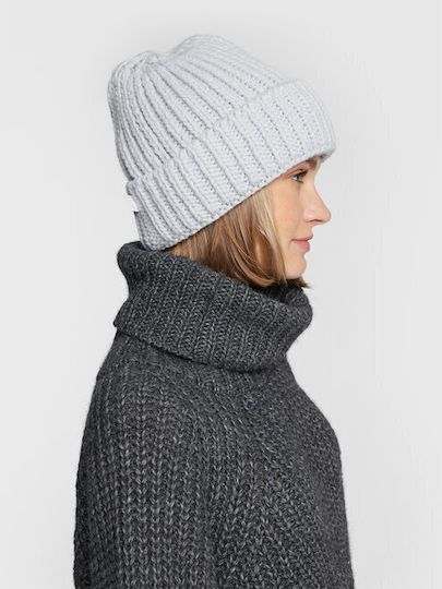 Beanie Männer Beanie mit Rippstrick in Hellblau Farbe