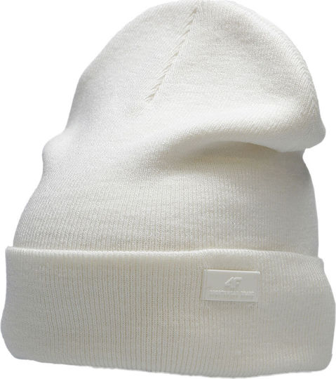 Beanie Unisex Căciulă Tricotată în Culoare Ecru
