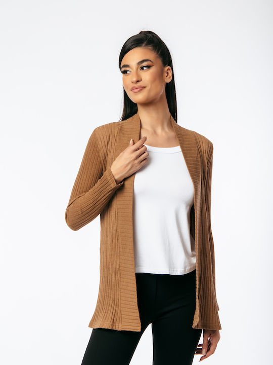 Women's Knitted Cardigan Brown