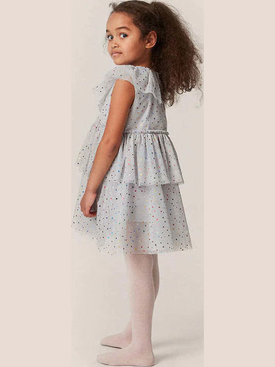Girls Dress Sleeveless Tulle Light Blue