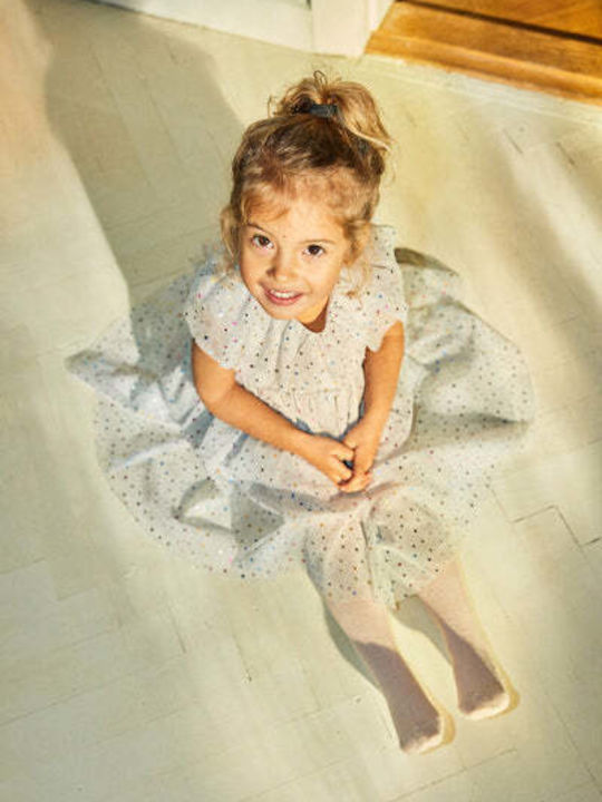 Girls Dress Sleeveless Tulle Light Blue