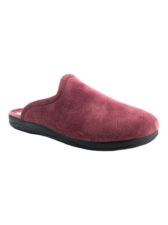 Dicas Winter Damen Hausschuhe in Burgundisch Farbe