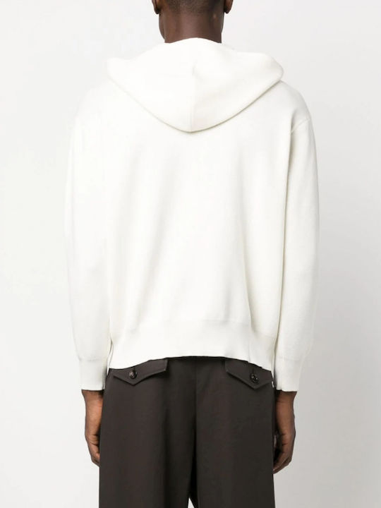 Emporio Armani Men's Sweatshirt with Hood and Pockets White