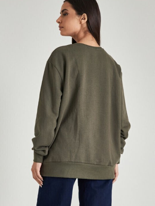 Women's Blouse Long Sleeve Khaki