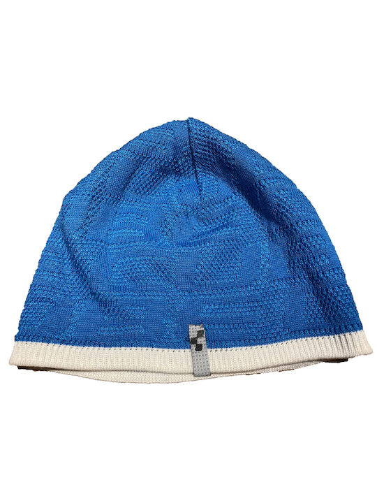 Cube Beanie Unisex Σκούφος Πλεκτός σε Μπλε χρώμα