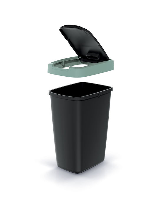 Prosperplast Πλαστικό Καλάθι Αχρήστων 12lt Γαλάζιο 19.5x37x26cm